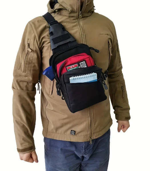 Edc Concealed Carry Sling Bag - Tactische Schoudertas voor Verborgen Wapendraging: Snel