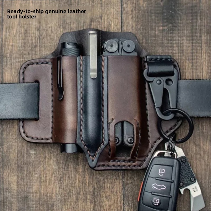 Leren EDC gereedschapstas, out - Edc Carry Fanny Pack recensie en prijs