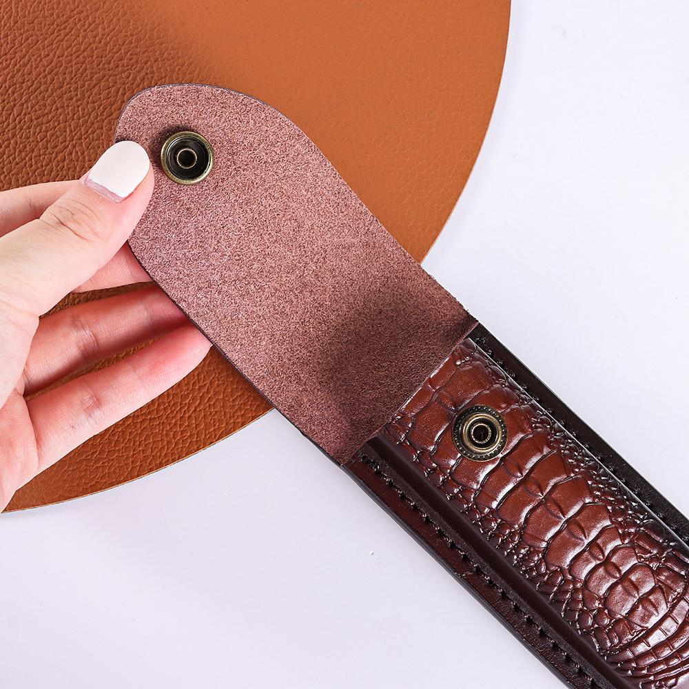 Koeienhuid lederen schede voor - Edc Everyday Carry Knives recensie en prijs