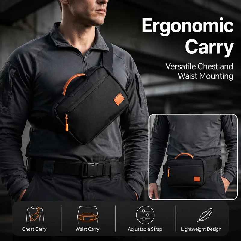 Magnetische, snel te openen ta - Edc Concealed Carry Sling Bag recensie en prijs