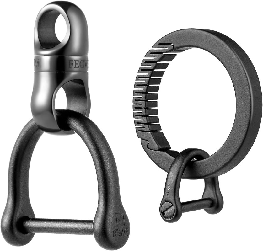 Titanium sleutelhanger met ron - Edc Carry Clip recensie en prijs